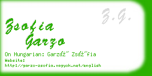 zsofia garzo business card